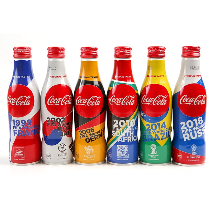 CocaCola可口可乐世界杯珍藏版套装日本版2苏宁易购优惠券50ml*6瓶42元包税包邮折7元/瓶