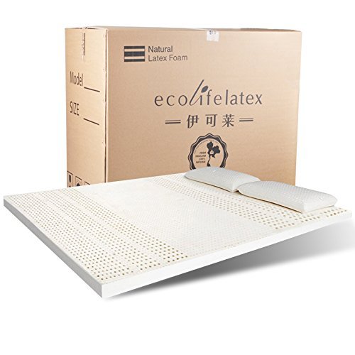 ECOLIFELATEX伊可莱泰国进口乳胶床亚马逊海外购优惠券垫180*200*5cm1499元包邮