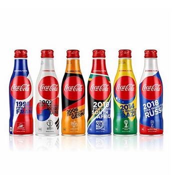 CocaCola可口可乐世界杯珍藏版套装2苏宁易购优惠券50ml*6瓶28.8元包邮（2人成团）