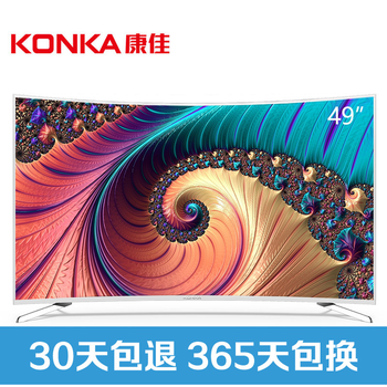 KONKA康佳LED49UC349英寸曲面4K液晶电视1788苏宁优惠券元包邮