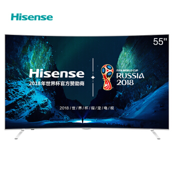 Hisense海信EC880UCQ曲面液晶电视55英寸3苏宁易购优惠券999元包邮