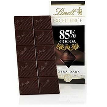 Lindt瑞士莲特醇排装85%可可黑巧克力100克/盒33.8元苏宁优惠券，可优惠至22元/件