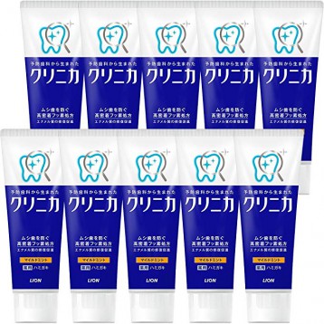 Lion日本狮王Clinica酵素洁净立式牙膏（薄荷味）130g*10支装2.7折直邮中国￥81.44