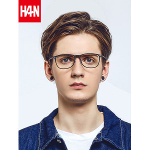 HAN超轻钛塑方框防蓝光眼镜可配度数99元双12价-天猫
