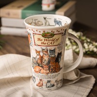 ￥246.05【直营】DUNOON丹侬茶杯水杯陶瓷咖啡杯骨瓷杯马克杯猫狗的世界-天猫
