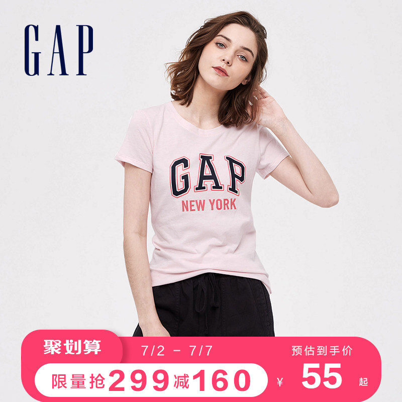 Gap盖璞260202女士短袖T恤48元-天猫