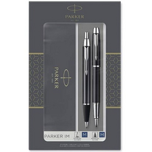 销量第一，Parker派克IM系列纯黑丽雅钢笔+原子笔礼盒套装￥137.89