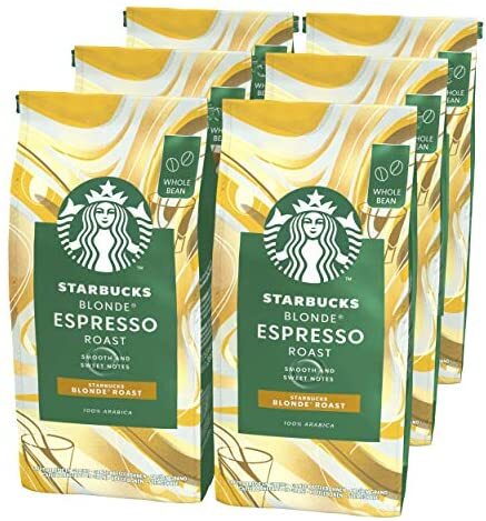 Starbucks星巴克BLONDERoast黄金烘焙咖啡豆200g*6袋到手约￥251