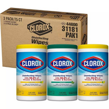 畅销高好评，Clorox高乐氏消毒湿巾75片*3桶￥112.42