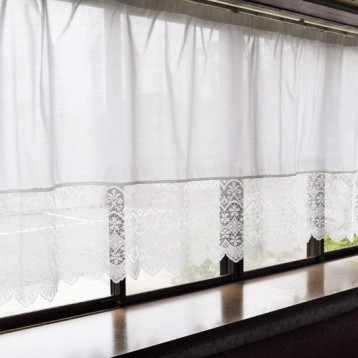 日本制隔热窗帘：Kaeilace蕾丝窗帘白色300×130cm亚马逊海外购￥231.82日本直邮