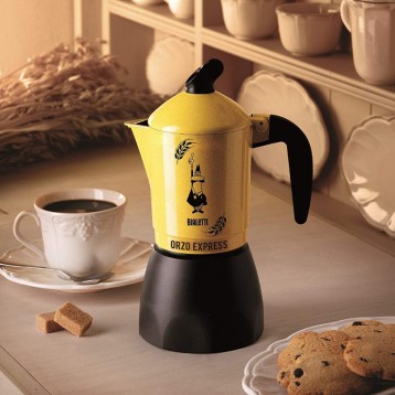 可以煮大麦茶的咖啡壶：Bialetti比乐蒂Orzo大麦摩卡咖啡壶法压壶（2杯）亚马逊海外购限时￥147.30元德国直邮
