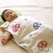 销量第一！日本Hoppetta六层纱布蘑菇睡袋（0~3岁）7225￥192.54