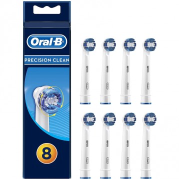 精确清洁：OralB欧乐BPrecisionClean电动牙刷头8支EB20亚马逊海外购￥134.47英淘！拍2件额外95折