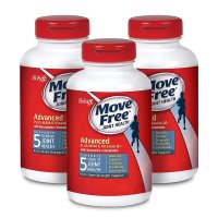 MoveFree蓝瓶维骨力添加MSM+维生素D3120粒3瓶装秒杀价￥412+3件8折