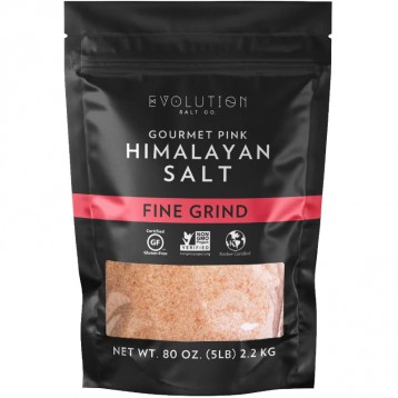 0关税：EvolutionSalt美味粉红喜马拉雅细盐5磅（2.2kg）亚马逊海外购限时￥101.53海淘